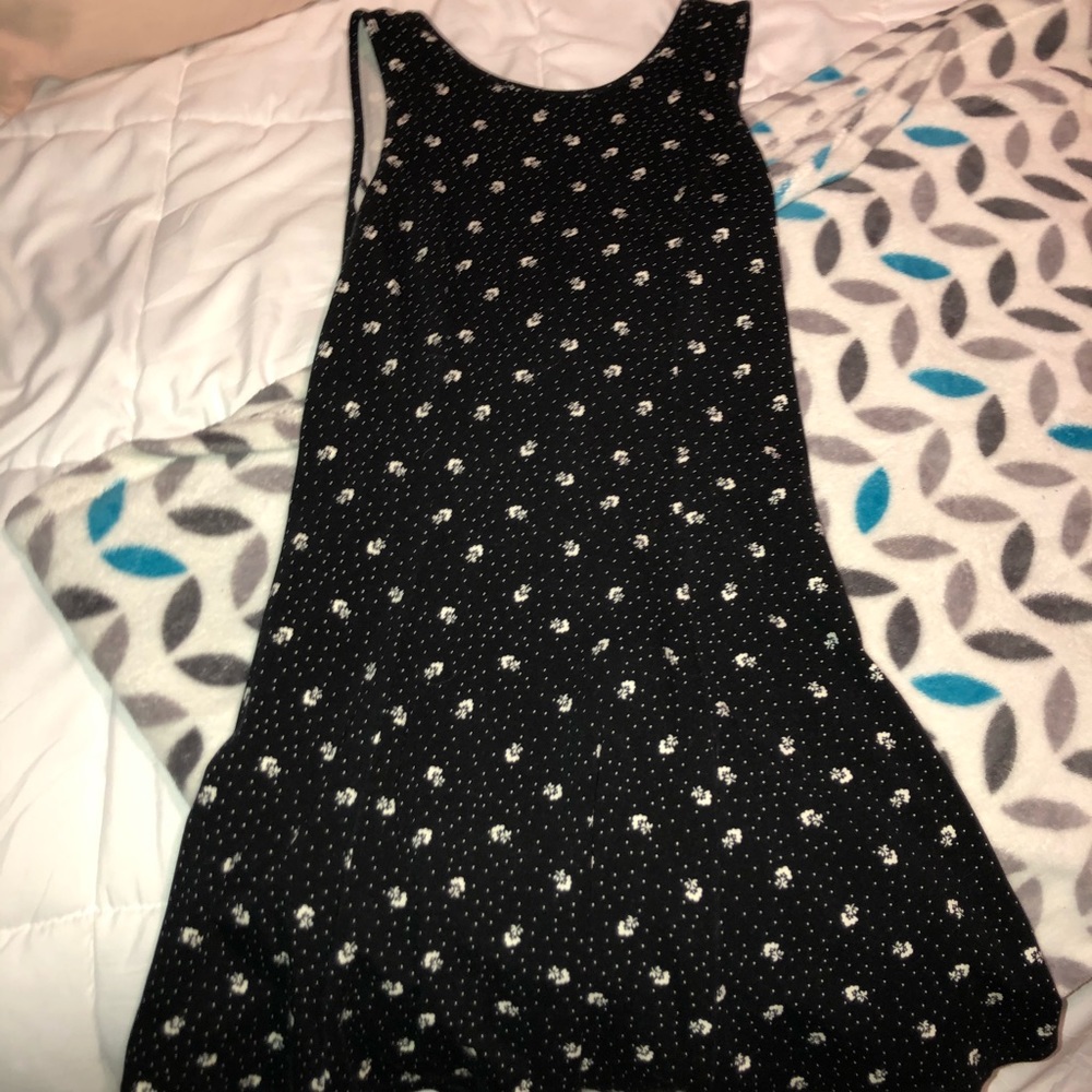 Polka dot with flowers mini dress